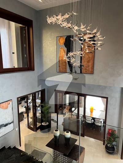 Phase 6 Near Raya one Kanal Brand New at 70" Feet Road Fully Furnished Spanish Bungalow.