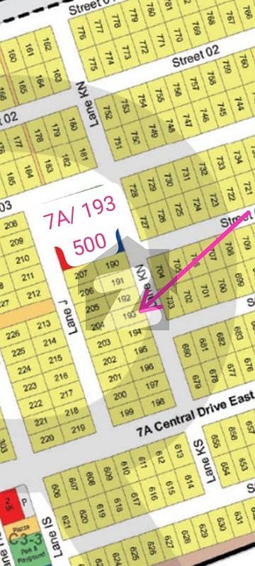 DHA CITY  sector 7A 500 yards