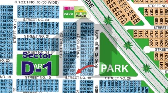 10 Marla Park Facing Plot