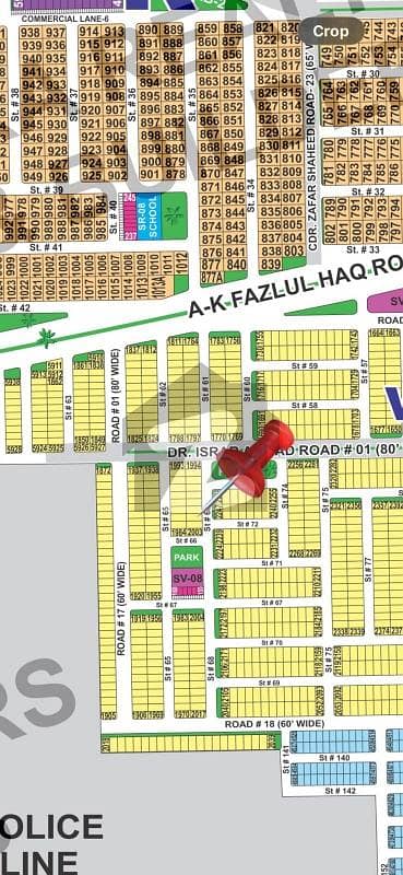 DHA Multan sector V 8 Marla residential plot near to park, Masjid and commercial.
