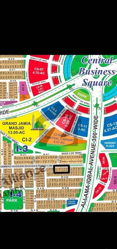 DHA Multan Sector I 1 Kanal 80ft Facing Residential Plot Near To Park, Masjid And Commercial.