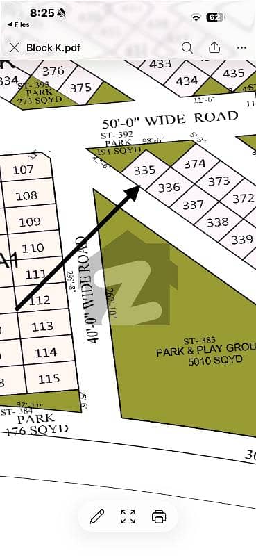 Naya Nazimabad Block K 120SQ Yd Corner Green Belt Park Face