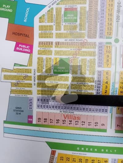 20 Marla residential plot available for Sale in block DD Citi housing Gujranwala