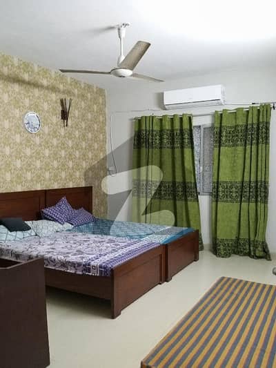 furnished apartment for rent 2bed dd 2nd floor dha phase 5 badar commerical