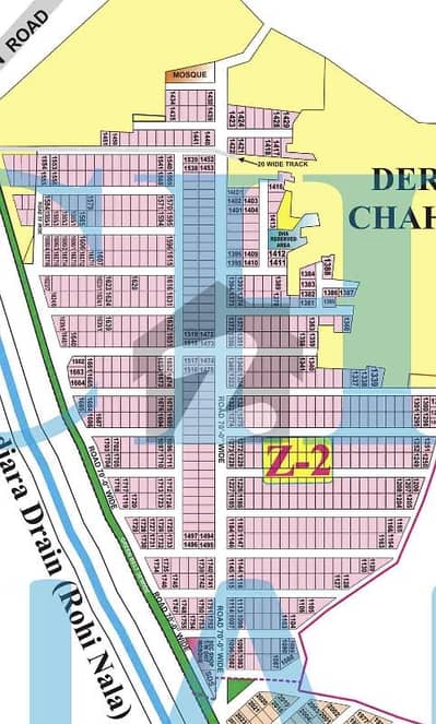 1 kanal plot for sale in phase 7 block Z2