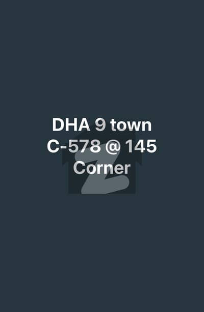 Dha 9 Town- corner Facing Park plot