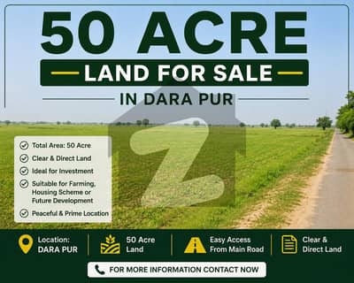 50 Acre Land for sale in Dara pur
