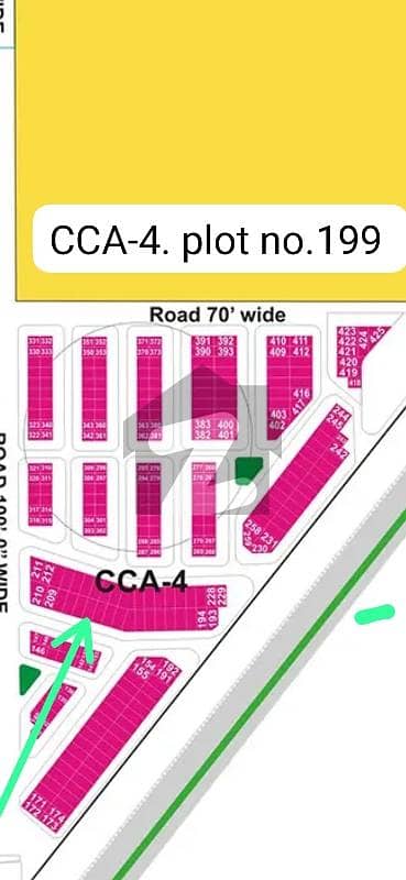 PLOT # CCA4-199 8-MARLA Plot For Sale