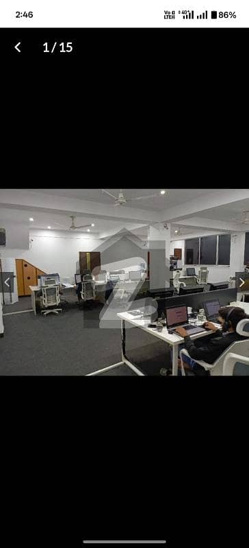 6,Marla Commercial Fist Floor Hall Available For Rent In Johar town Near Emporium Mall
