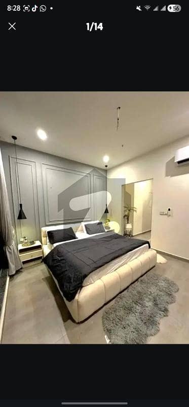 1 bed fully furnished luxurious apartment available in bahria town lahore