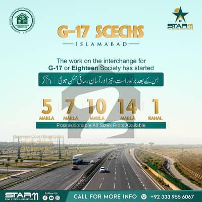 جی ۔ 17 اسلام آباد میں 5 مرلہ پلاٹ فائل 20.0 لاکھ میں برائے فروخت۔