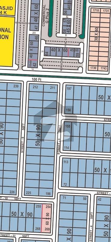 50x90 Plot for sale in Multi Gardens B-17 Islamabad Block E