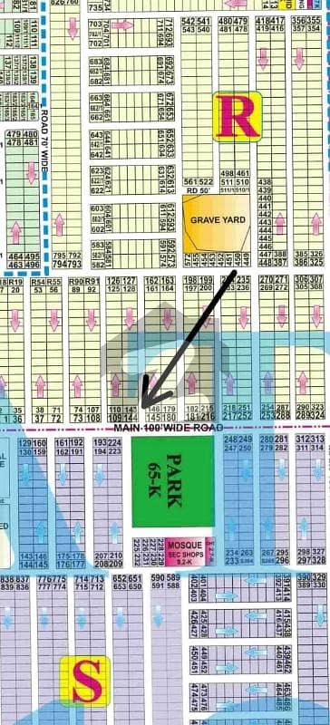 22 Marla plot phase 7 R-Block near to park for sale in DHA Lahore.