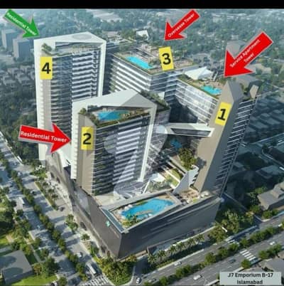 جے7 ایمپوریم بی ۔ 17,اسلام آباد میں 2 کمروں کا 9 مرلہ فلیٹ 2.3 کروڑ میں برائے فروخت۔