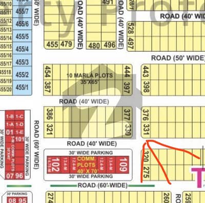 Tauheed Block 12 Marla Corner Plot For Sale Hot Location Bahria Town Lahore