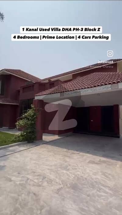 1 Kanal Luxury Villa for Sale DHA Phase 3 Block Z Lahore