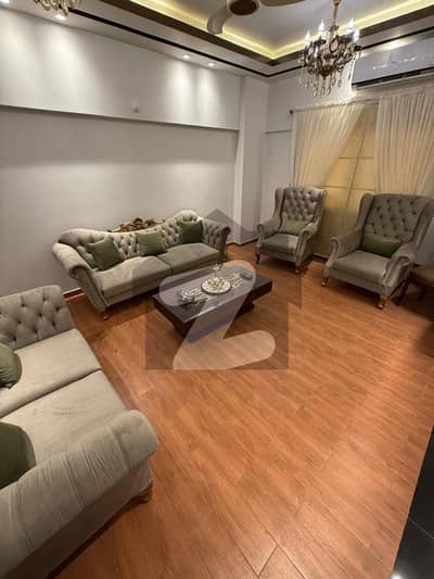Saima Jinnah 3 Bed DD Fully Furnished Flat With Roof Jinnah Avenue