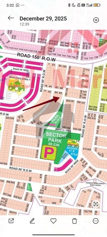One kanal Next to the corner plot for sale  super hot location