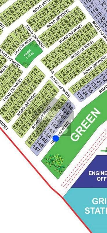 Platinum Plot For Sale On 40 Feet Starting Series ,Near Park