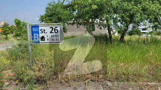 Hot Location 1 Kanal Plot For Sale In Highly Demanded Sector B, DHA Phase 5 Islamabad.