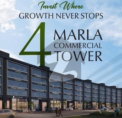 4 Marla Land to Sky Commercial Tower For Sale ( Rental Income 12 Lacs )