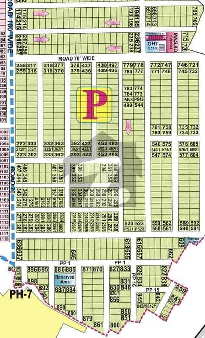1 kanal plot for sale in phase 7 block P