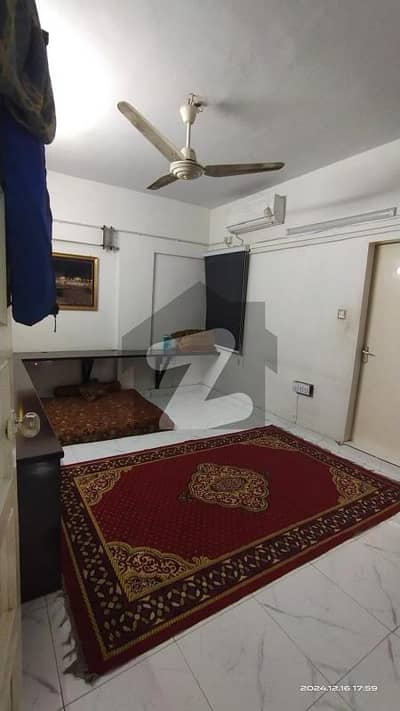 Sale flat 3 bed d d attached 1st floor Tile flooring Abid appartment Gulshan 2.130 lac *Code(16457)*