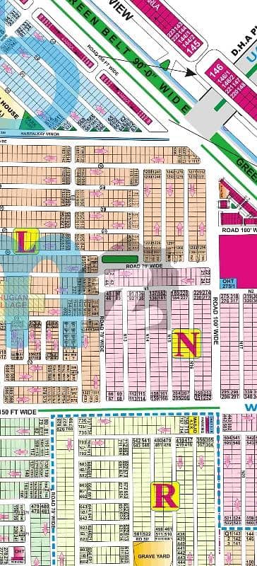 1 kanal plot phase 6 N-Block near to Raya for sale in DHA Lahore. owner 1on1 meeting