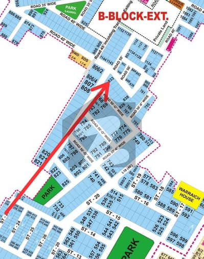 Phase 5 Hot ideal location B Block 18 Marla plot