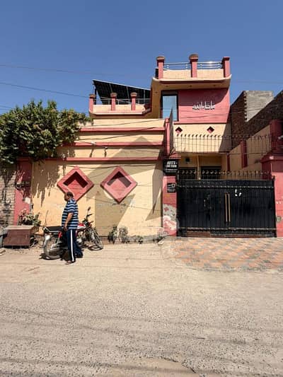 8 Marla double story sami commercial house at jut chowk near Margazar