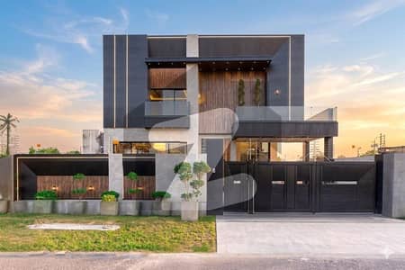 1 Kanal Top Quality Build Luxurious Beautiful Ultra Modern Design Villa With Basement For Sale In DHA Lahore Phase 6 Prime Location Near To Raya 10 KV Solar Installed