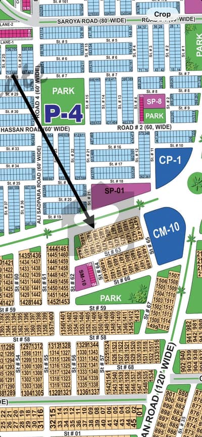 1 Kanal Possession Plot At Ring Road 150 Feet Facing For Sale In Sector M DHA Multan