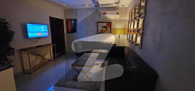 FULLY FURNISHED LUXURY ONE BED APARTMENT FOR RENT SECTOR E BAHRIA TOWN LAHORE.