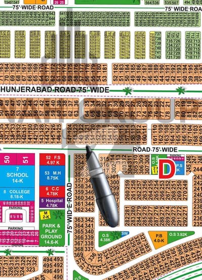 D Block 1-Kanal 75ft road Hot Location Plot For Sale All Dues Clear Possession Plot Lda City Lahore