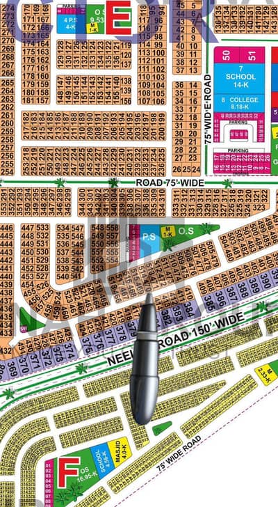 E Block 1-Kanal 150ft back plot for sale Possession Plot All Dues Clear Lda City Lahore