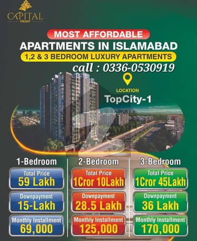 (550 Sq Feet) 1 Bed Apartment Available For Sale On 4.5 Years Easy Instalment Plan