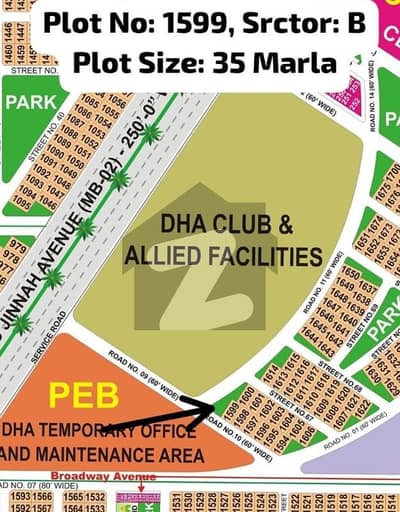 01 Kanal Corner With 15 Marla Extra Land Available For Sale In Sector B, DHA Bahawalpur