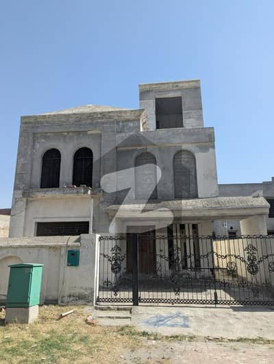 Grey Structure of 10 Marla House Available For Sale In Johar Block Sector E Bahria Town Lahore