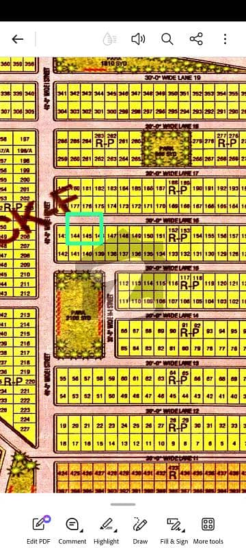 BEAUTIFUL NEXT TO CORNER NEAR BY 40 FEET WIDE ROAD FACING 120 SQ YARDS PLOT FOR SALE AT BLOCK "F"