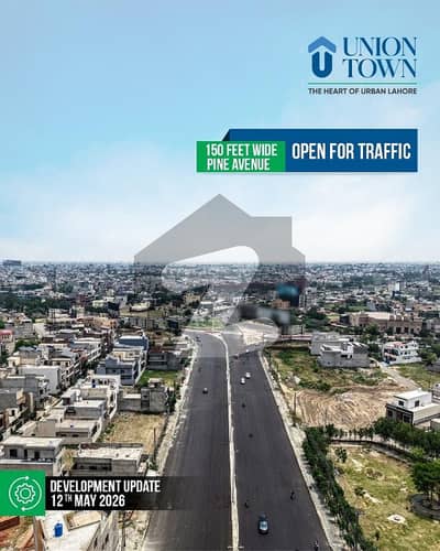 10 Marla Residential On Ground Plot Available On Easy Installment Plan in Union Town Main Pine Avenue Road Lahore