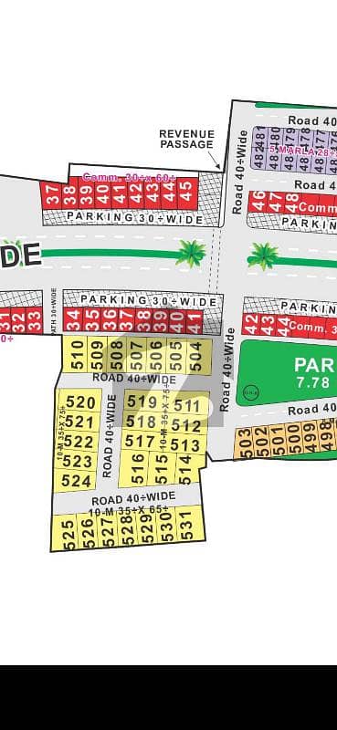 Corner 14 Marla plot available for sale in sunflower block