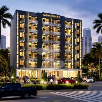 Lucrative Premium Semi-Furnished Studio Apartment For Sale In Madina Heights 5, Sector B, Bahria Town Lahore