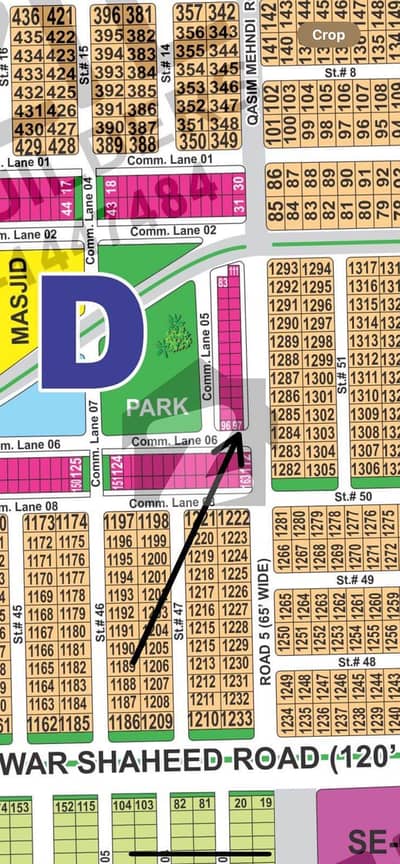 D-4 MARLA CORNER COMMERCIAL PLOT LOW DC