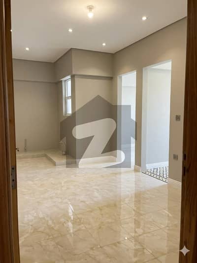 Brand New 3 Bed DD Corner West Open Apartment For Sale In Singrilla Tower Block 2 Karachi | Main Road Facing