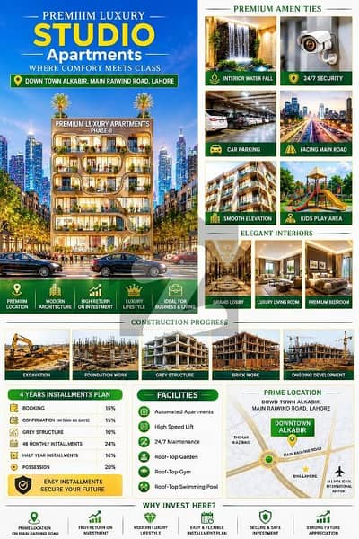 Premium Studio Apartment for Sale 238 SQFT Flexible Payment Plan Al Kabir Downtown Premium Studio Apartment for Sale 238 SQFT Flexible Payment Plan Al Kabir Downtown