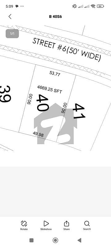Dha Phase 3 Sector B 1 kanal Plot with Extra Land Available For Sale