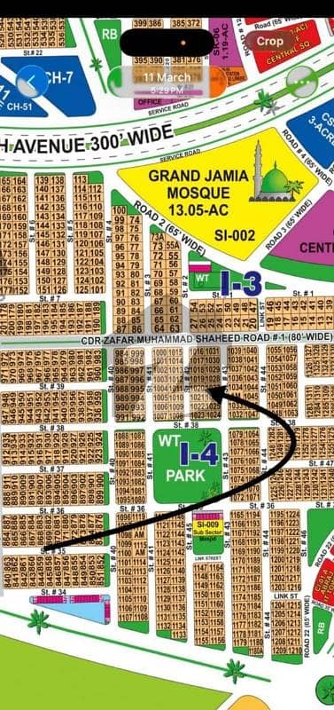 DHA Multan Sector I 1 Kanal Residential Plot Near To Park, Masjid And Commercial.