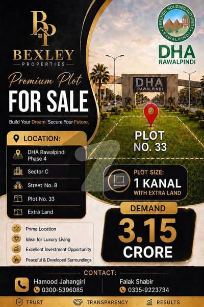 DHA Phase 4 Sector C 1 Kanal Available for sale