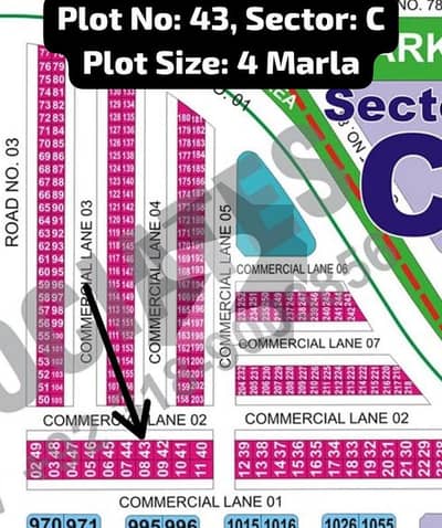 04 Marla Commercial Plot In Sector C