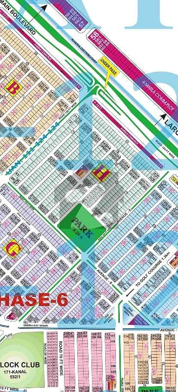 1kanal plot phase 6 near to Park H-block for sale in DHA Lahore